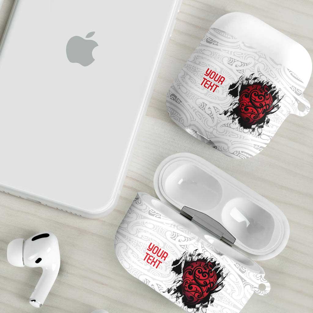 New Zealand Maori Heart Tribal Personalised AirPods Case Polynesian Patterns LT9 - Polynesian Pride