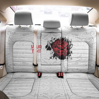 New Zealand Maori Heart Tribal Personalised Back Car Seat Cover Polynesian Patterns