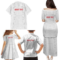 New Zealand Maori Heart Tribal Personalised Family Matching Puletasi and Hawaiian Shirt Polynesian Patterns LT9 - Polynesian Pride