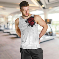 New Zealand Maori Heart Tribal Personalised Men Tank Top Polynesian Patterns