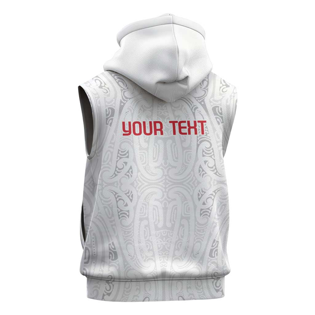 New Zealand Maori Heart Tribal Personalised Sleeveless Hoodie Polynesian Patterns LT9 - Polynesian Pride