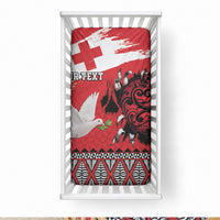 Tonga Heart Tribal Personalised Baby Bed Cover Polynesian Patterns LT9 28 × 52 in Red - Polynesian Pride