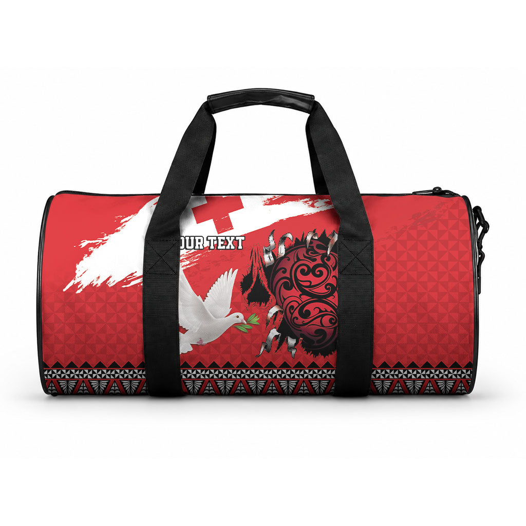 Tonga Heart Tribal Personalised Duffle Bag Polynesian Patterns LT9 One size Red - Polynesian Pride