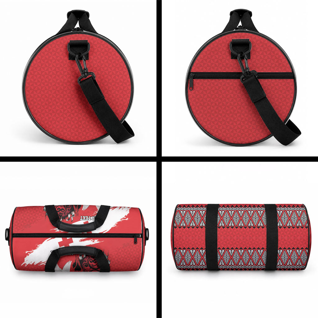 Tonga Heart Tribal Personalised Duffle Bag Polynesian Patterns LT9 - Polynesian Pride