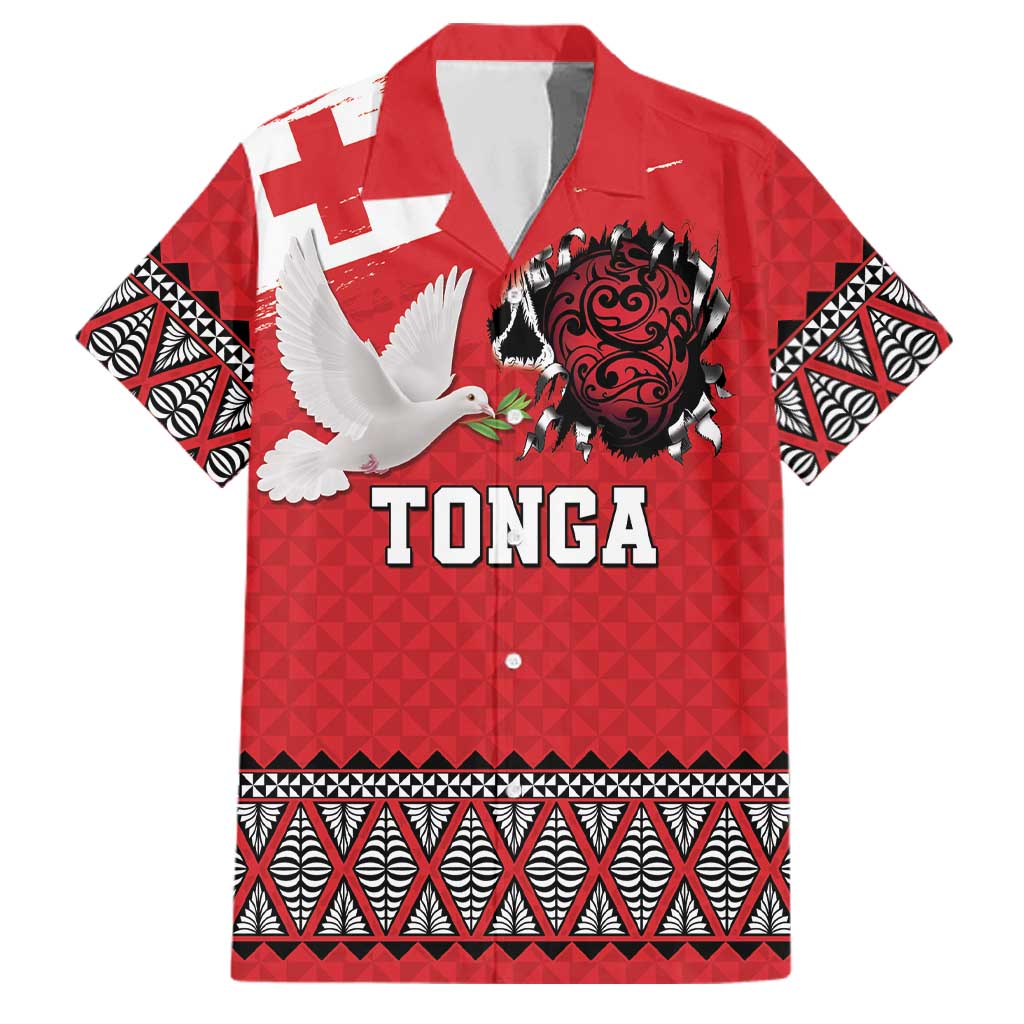 Tonga Heart Tribal Personalised Family Matching Mermaid Dress and Hawaiian Shirt Polynesian Patterns