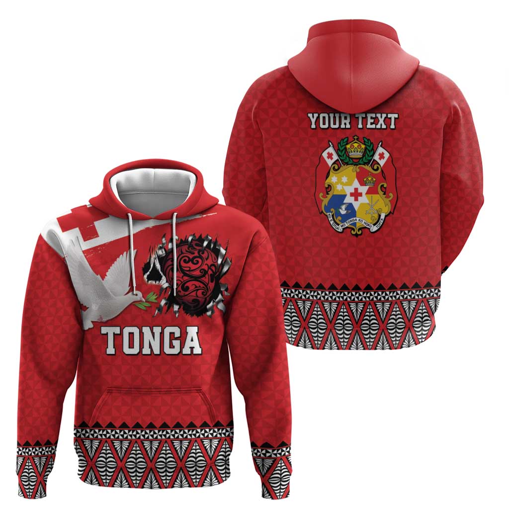 Tonga Heart Tribal Personalised Hoodie Polynesian Patterns LT9 - Polynesian Pride