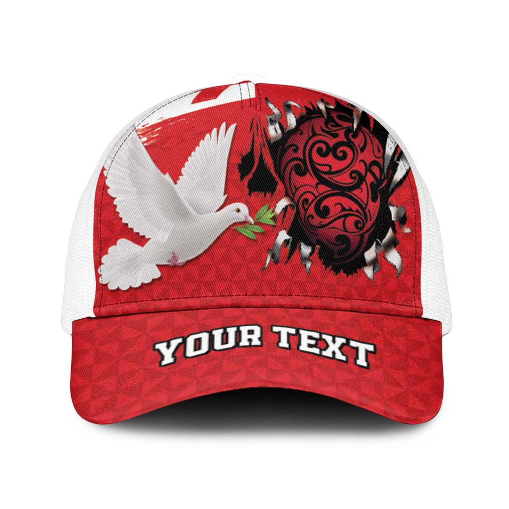 Tonga Heart Tribal Personalised Mesh Trucker Cap Polynesian Patterns