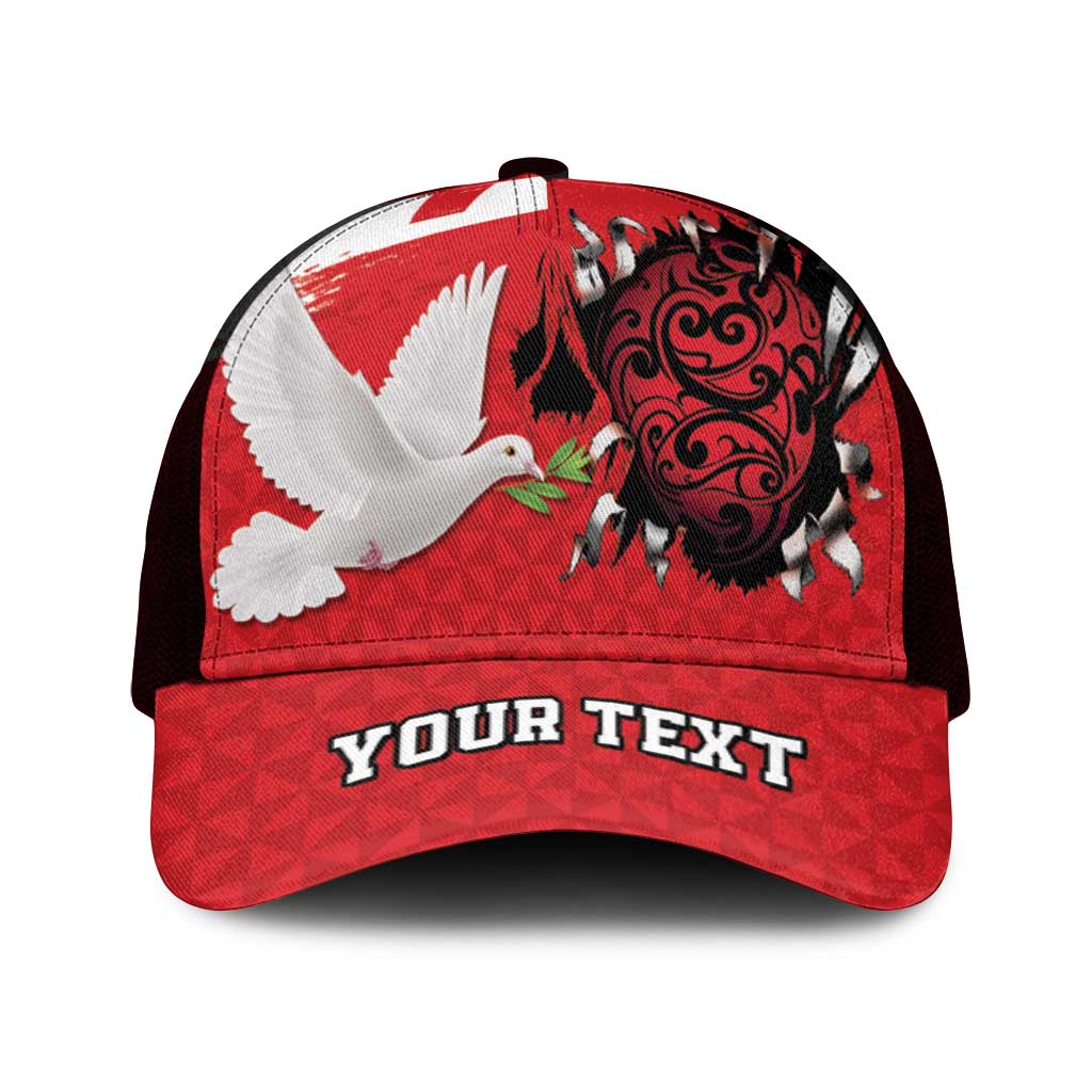 Tonga Heart Tribal Personalised Mesh Trucker Cap Polynesian Patterns