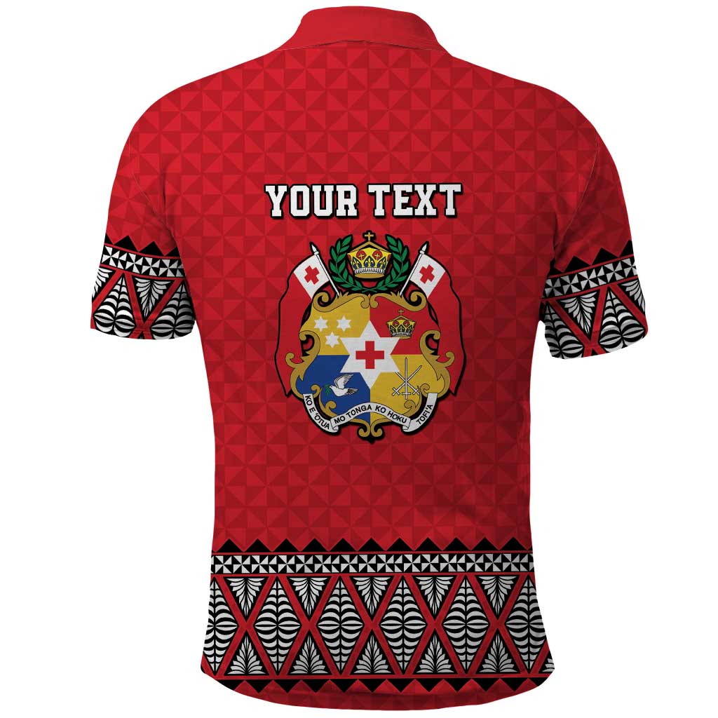 Tonga Heart Tribal Personalised Polo Shirt Polynesian Patterns
