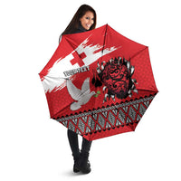 Tonga Heart Tribal Personalised Umbrella Polynesian Patterns LT9 - Polynesian Pride