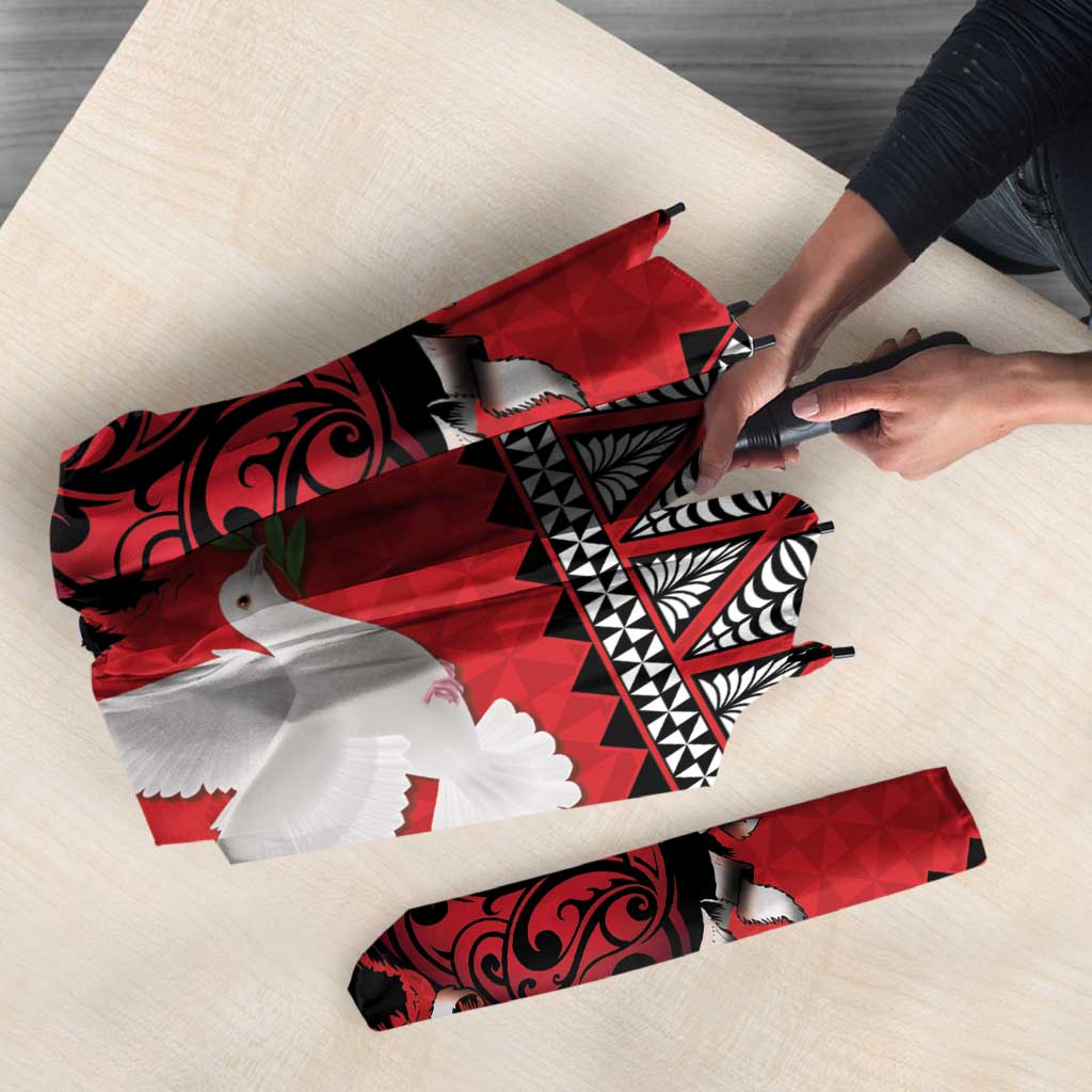 Tonga Heart Tribal Personalised Umbrella Polynesian Patterns LT9 - Polynesian Pride