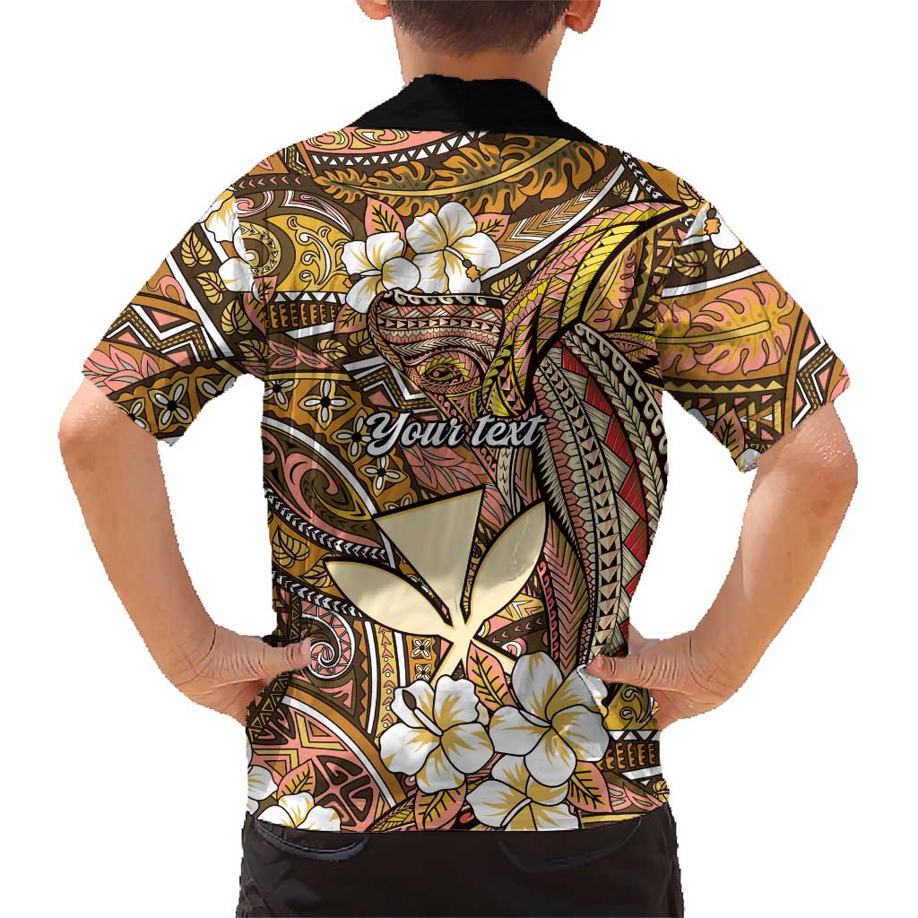Personalised Hawaii Tribal Humpback Whale Family Matching Long Sleeve Bodycon Dress and Hawaiian Shirt Melemele Hibiscus Seamless Pattern LT9 - Polynesian Pride