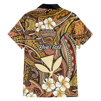 Personalised Hawaii Tribal Humpback Whale Family Matching Mermaid Dress and Hawaiian Shirt Melemele Hibiscus Seamless Pattern LT9 - Polynesian Pride