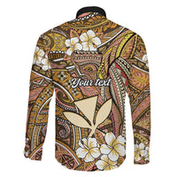 Personalised Hawaii Tribal Humpback Whale Family Matching Off The Shoulder Long Sleeve Dress and Hawaiian Shirt Melemele Hibiscus Seamless Pattern LT9 - Polynesian Pride