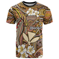Personalised Hawaii Tribal Humpback Whale T Shirt Melemele Hibiscus Seamless Pattern