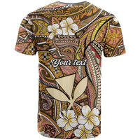 Personalised Hawaii Tribal Humpback Whale T Shirt Melemele Hibiscus Seamless Pattern