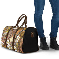 Personalised Hawaii Tribal Humpback Whale Travel Bag Melemele Hibiscus Seamless Pattern