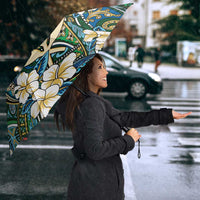Personalised Hawaii Tribal Humpback Whale Umbrella Omaomao Hibiscus Seamless Pattern