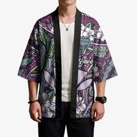 Personalised Hawaii Tribal Humpback Whale Kimono Poni Hibiscus Seamless Pattern