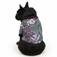Personalised Hawaii Tribal Humpback Whale Pet Hoodie Poni Hibiscus Seamless Pattern LT9 - Polynesian Pride