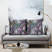 Personalised Hawaii Tribal Humpback Whale Pillow Cover Poni Hibiscus Seamless Pattern