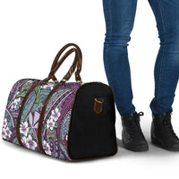 Personalised Hawaii Tribal Humpback Whale Travel Bag Poni Hibiscus Seamless Pattern