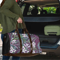 Personalised Hawaii Tribal Humpback Whale Travel Bag Poni Hibiscus Seamless Pattern