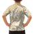 Custom Indo Fijians Family Matching Short Sleeve Bodycon Dress and Hawaiian Shirt Fiji ke Hindustani Polyneisan Paisley Beige Style