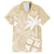 Custom Indo Fijians Family Matching Short Sleeve Bodycon Dress and Hawaiian Shirt Fiji ke Hindustani Polyneisan Paisley Beige Style