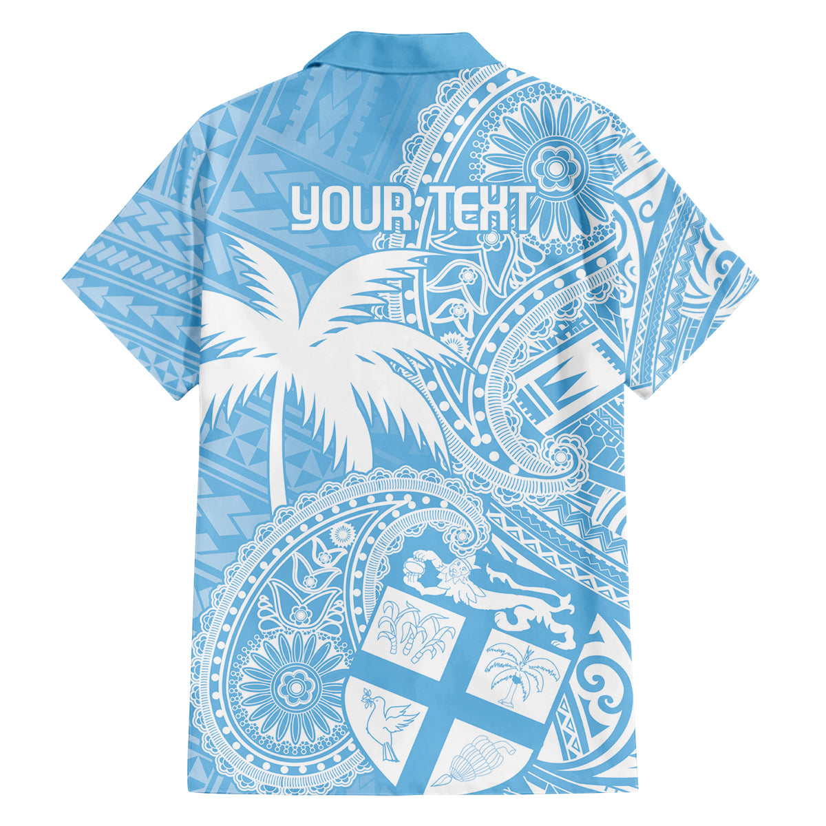 Custom Indo Fijians Family Matching Summer Maxi Dress and Hawaiian Shirt Fiji ke Hindustani Polyneisan Paisley Blue Style