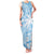 Custom Indo Fijians Family Matching Tank Maxi Dress and Hawaiian Shirt Fiji ke Hindustani Polyneisan Paisley Blue Style