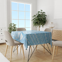 Custom Indo Fijians Tablecloth Fiji ke Hindustani Polyneisan Paisley Blue Style