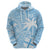 Custom Indo Fijians Zip Hoodie Fiji ke Hindustani Polyneisan Paisley Blue Style