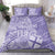 Custom Indo Fijians Bedding Set Fiji ke Hindustani Polyneisan Paisley Purple Style