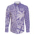 Custom Indo Fijians Family Matching Short Sleeve Bodycon Dress and Hawaiian Shirt Fiji ke Hindustani Polyneisan Paisley Purple Style