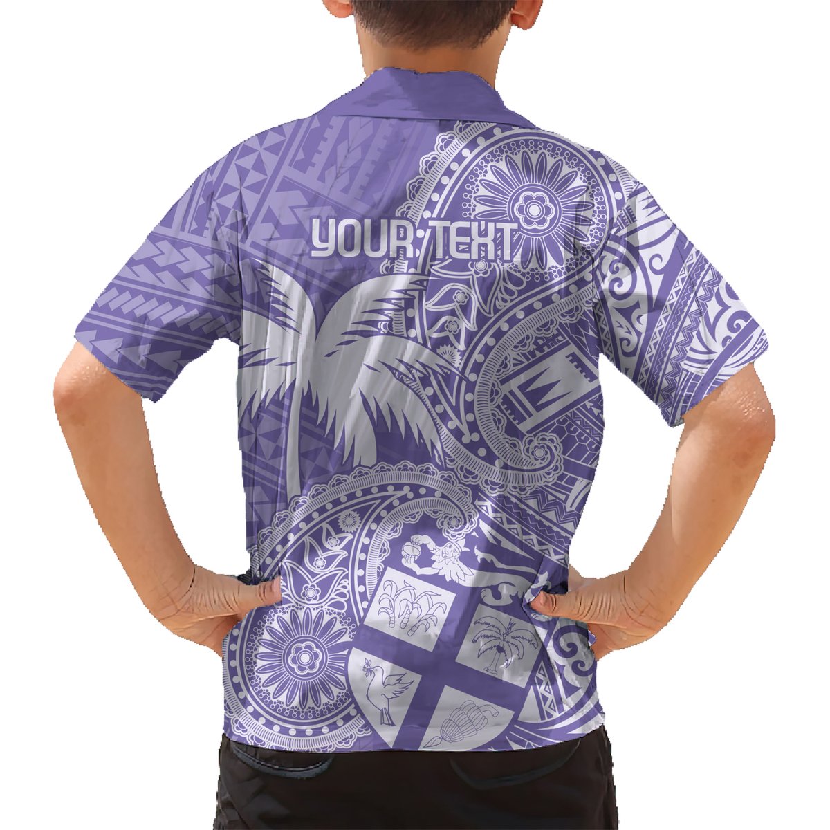 Custom Indo Fijians Hawaiian Shirt Fiji ke Hindustani Polyneisan Paisley Purple Style LT9 - Polynesian Pride