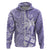 Custom Indo Fijians Hoodie Fiji ke Hindustani Polyneisan Paisley Purple Style