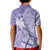 Custom Indo Fijians Kid Polo Shirt Fiji ke Hindustani Polyneisan Paisley Purple Style