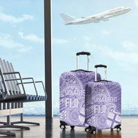 Custom Indo Fijians Luggage Cover Fiji ke Hindustani Polyneisan Paisley Purple Style LT9 - Polynesian Pride