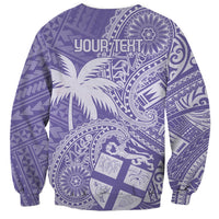 Custom Indo Fijians Sweatshirt Fiji ke Hindustani Polyneisan Paisley Purple Style LT9 - Polynesian Pride