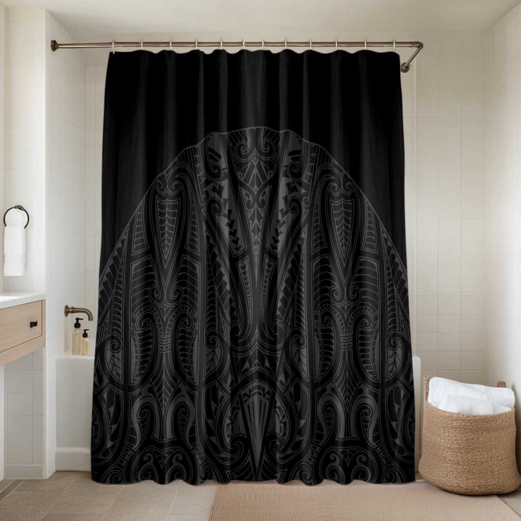 Queensland Maori Rugby Nga Hau e Wha Bathroom Set Black Motif - Polynesian Pride