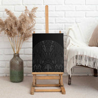 Queensland Maori Rugby Nga Hau e Wha Canvas Wall Art Black Motif