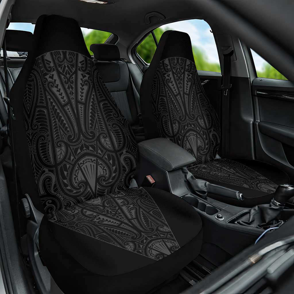 Queensland Maori Rugby Nga Hau e Wha Car Seat Cover Black Motif