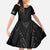 Queensland Maori Rugby Nga Hau e Wha Family Matching Mermaid Dress and Hawaiian Shirt Black Motif
