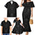 Queensland Maori Rugby Nga Hau e Wha Family Matching Mermaid Dress and Hawaiian Shirt Black Motif