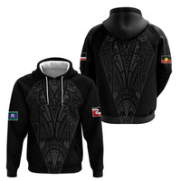 Queensland Maori Rugby Nga Hau e Wha Hoodie Black Motif