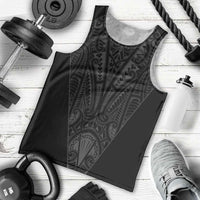 Queensland Maori Rugby Nga Hau e Wha Men Tank Top Black Motif