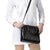 Queensland Maori Rugby Nga Hau e Wha Shoulder Handbag Black Motif