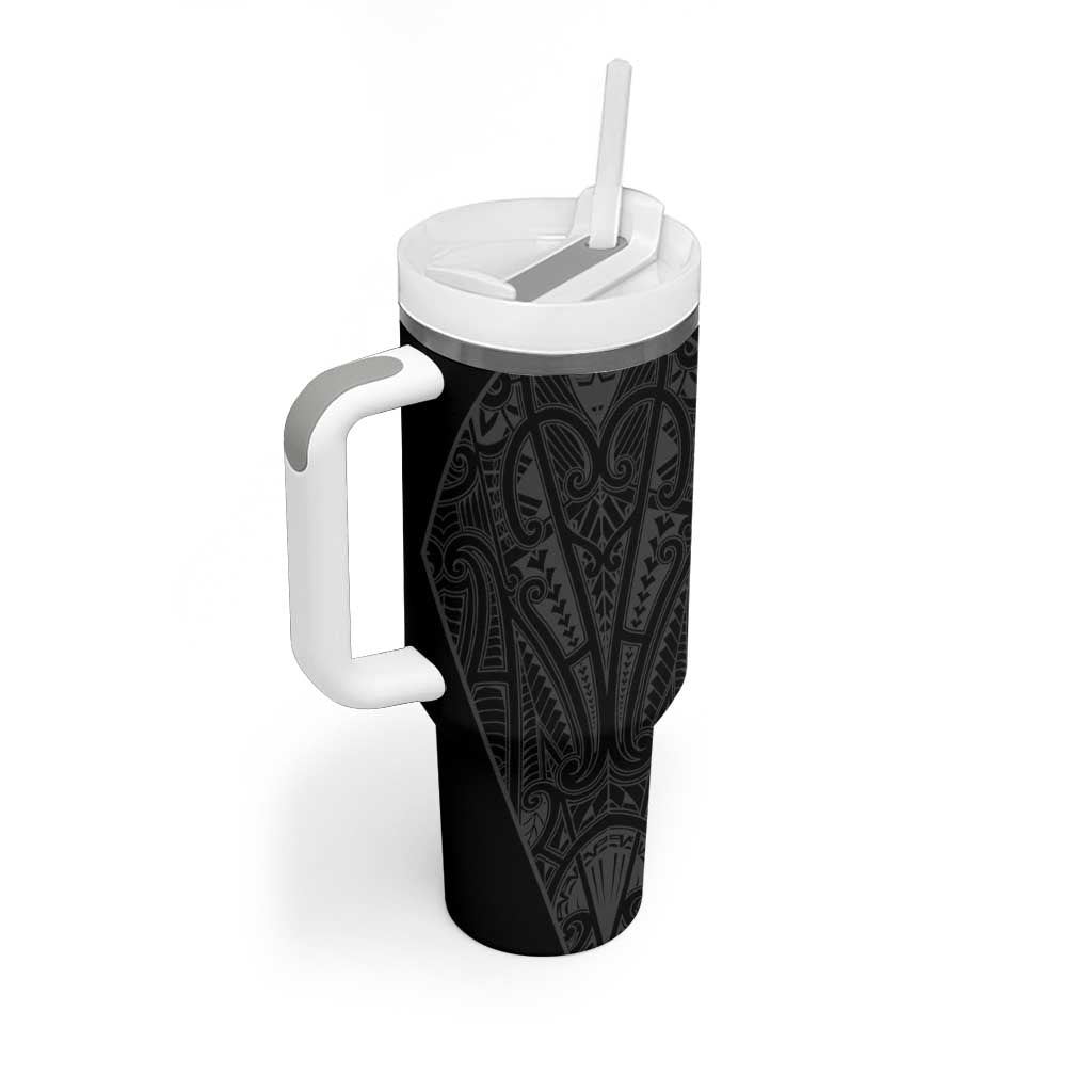 Queensland Maori Rugby Nga Hau e Wha Tumbler With Handle Black Motif