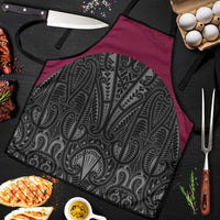Queensland Maori Rugby Nga Hau e Wha Apron Maroon Motif - Polynesian Pride